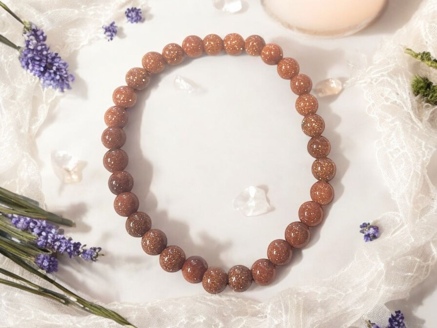 Golden Sandstone Bracelet 6 mm