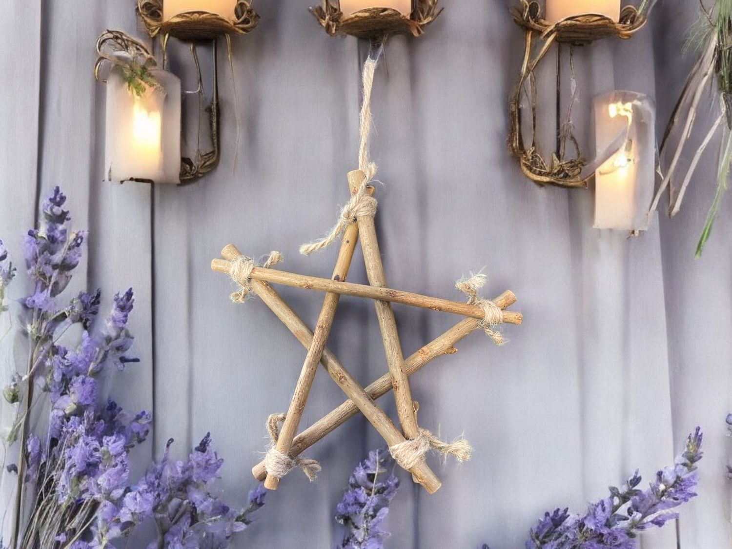 Willow Branch Pentagram 20cm