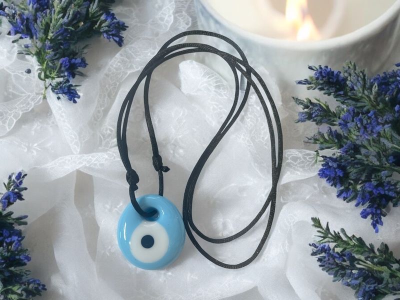 Evil Eye Light Blue Pendant/Necklace