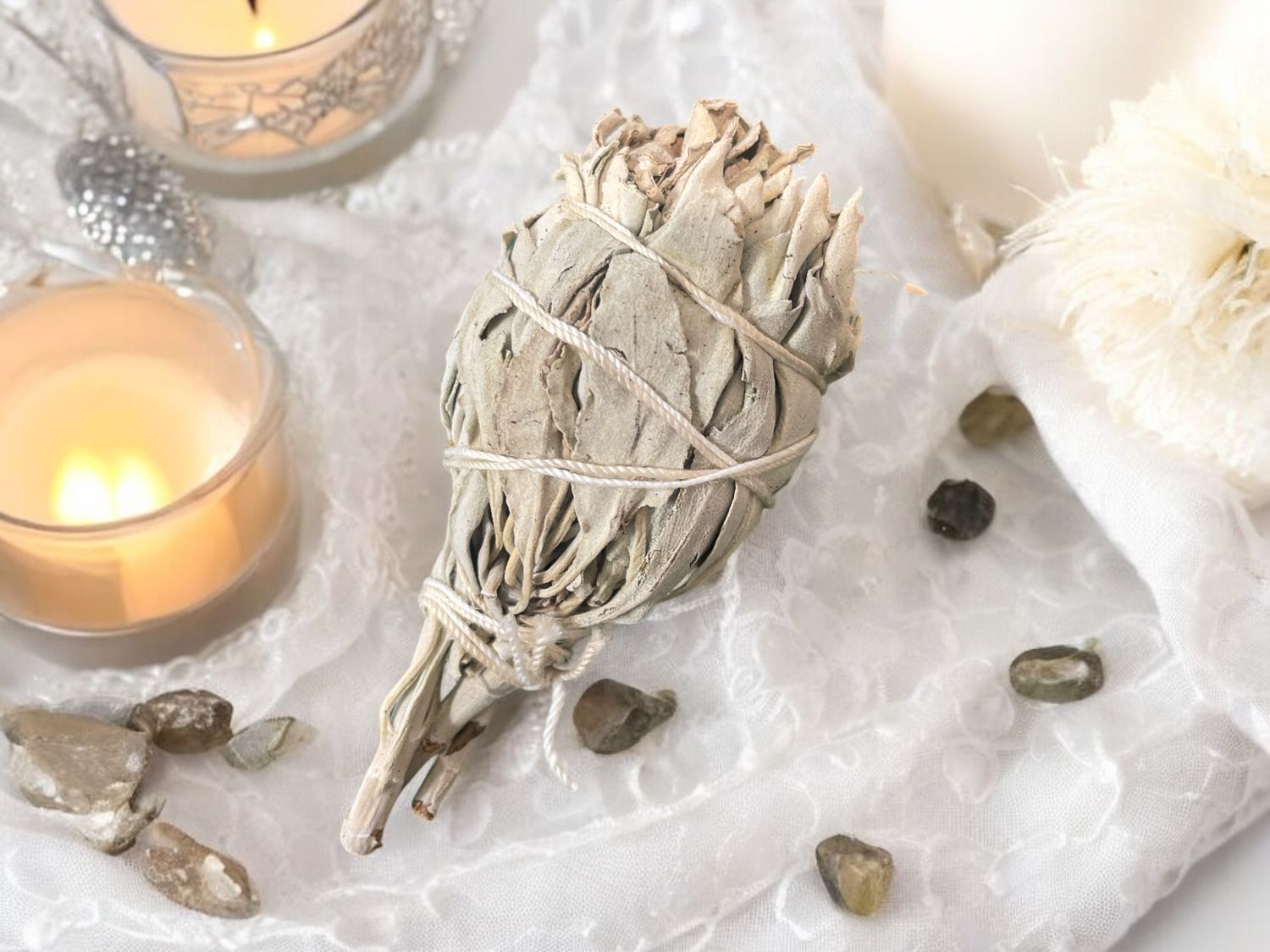 White Sage 3&quot; Torch