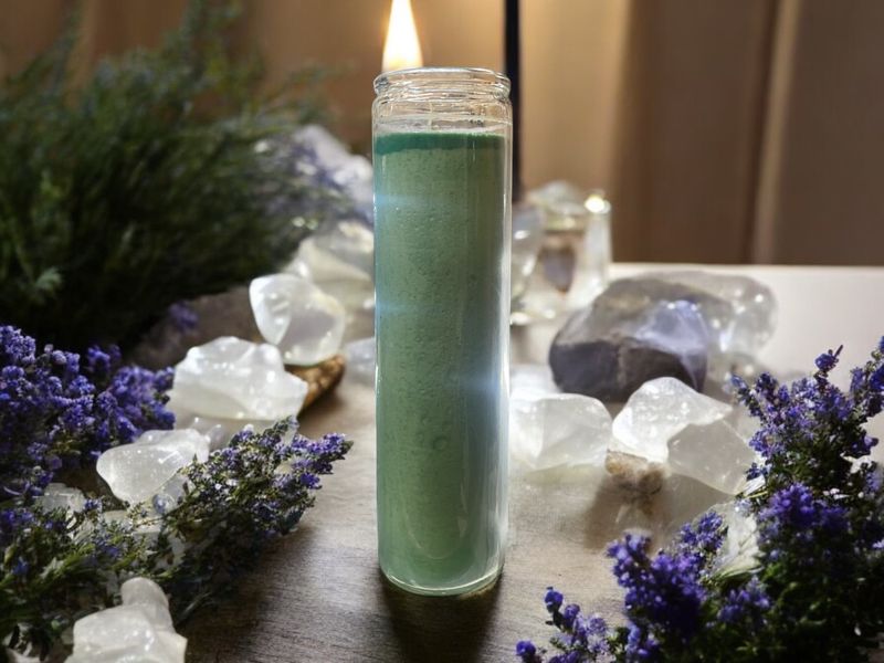 Green 7 Day Candle