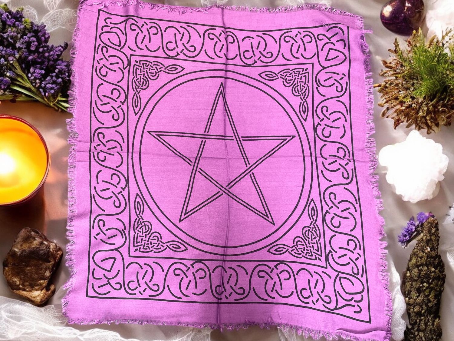 Wiccan Pentacle Altar Cloth