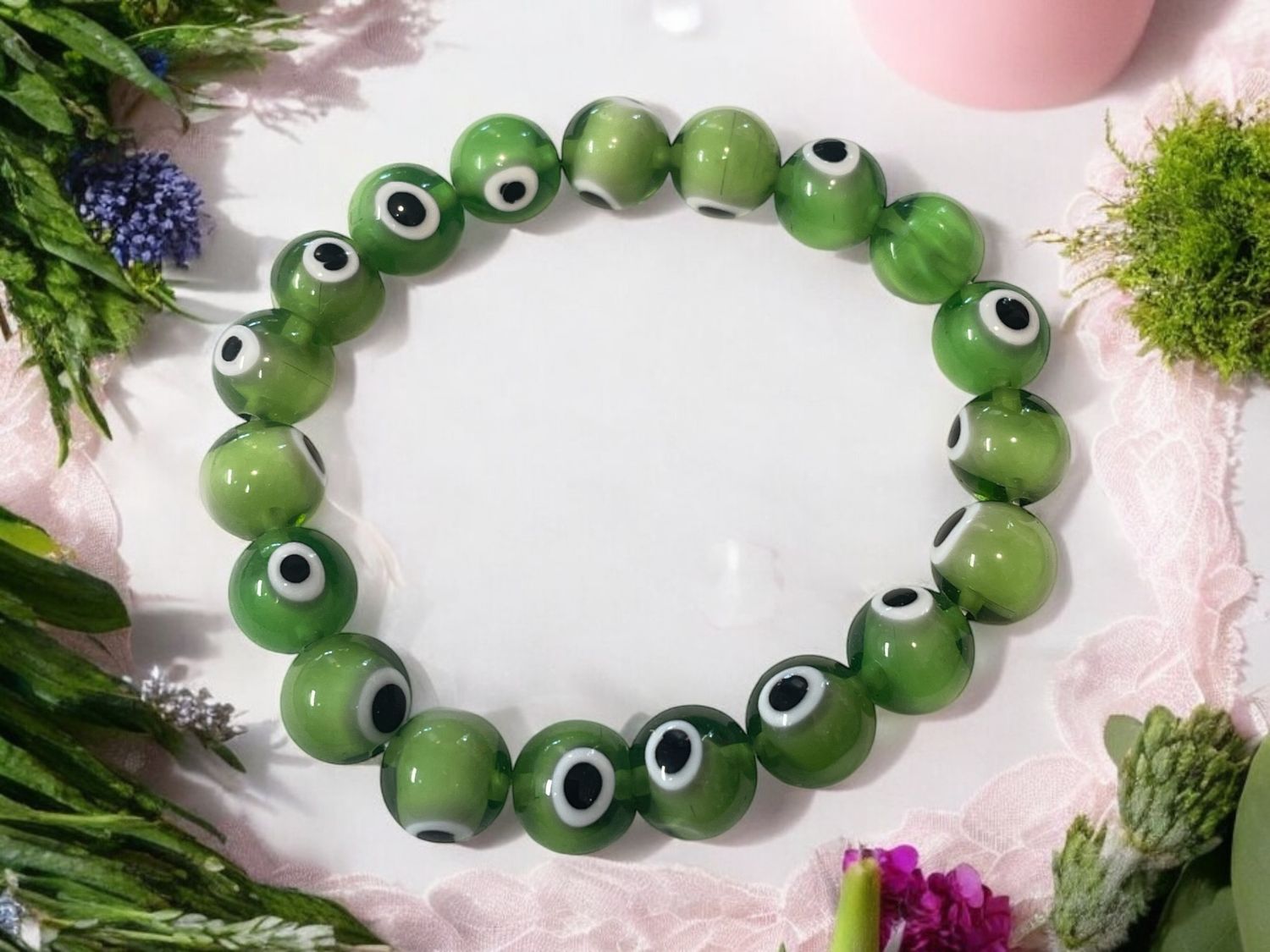 Evil Eye Bracelet Green