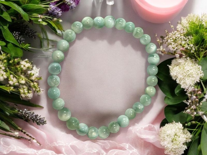 Green Angel Larimar Bracelet 6mm
