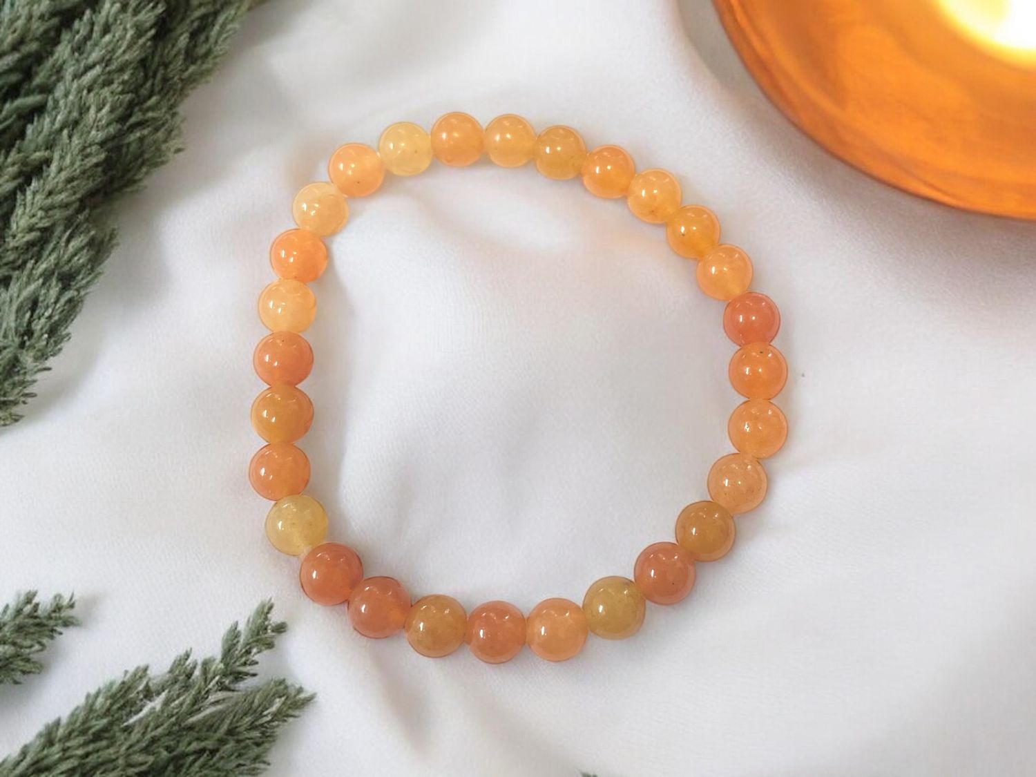 Orange aventurine Bracelet 6mm