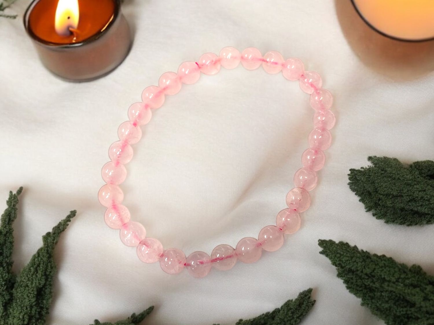 Rose Quartz Bracelet 4mm