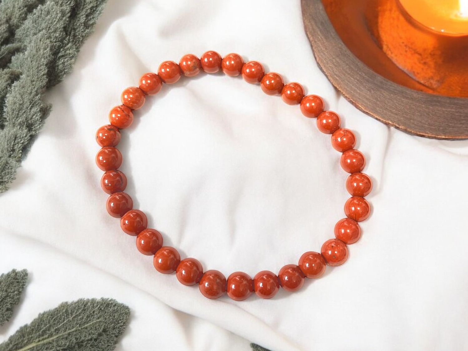 Red Jasper Bracelet 6 mm