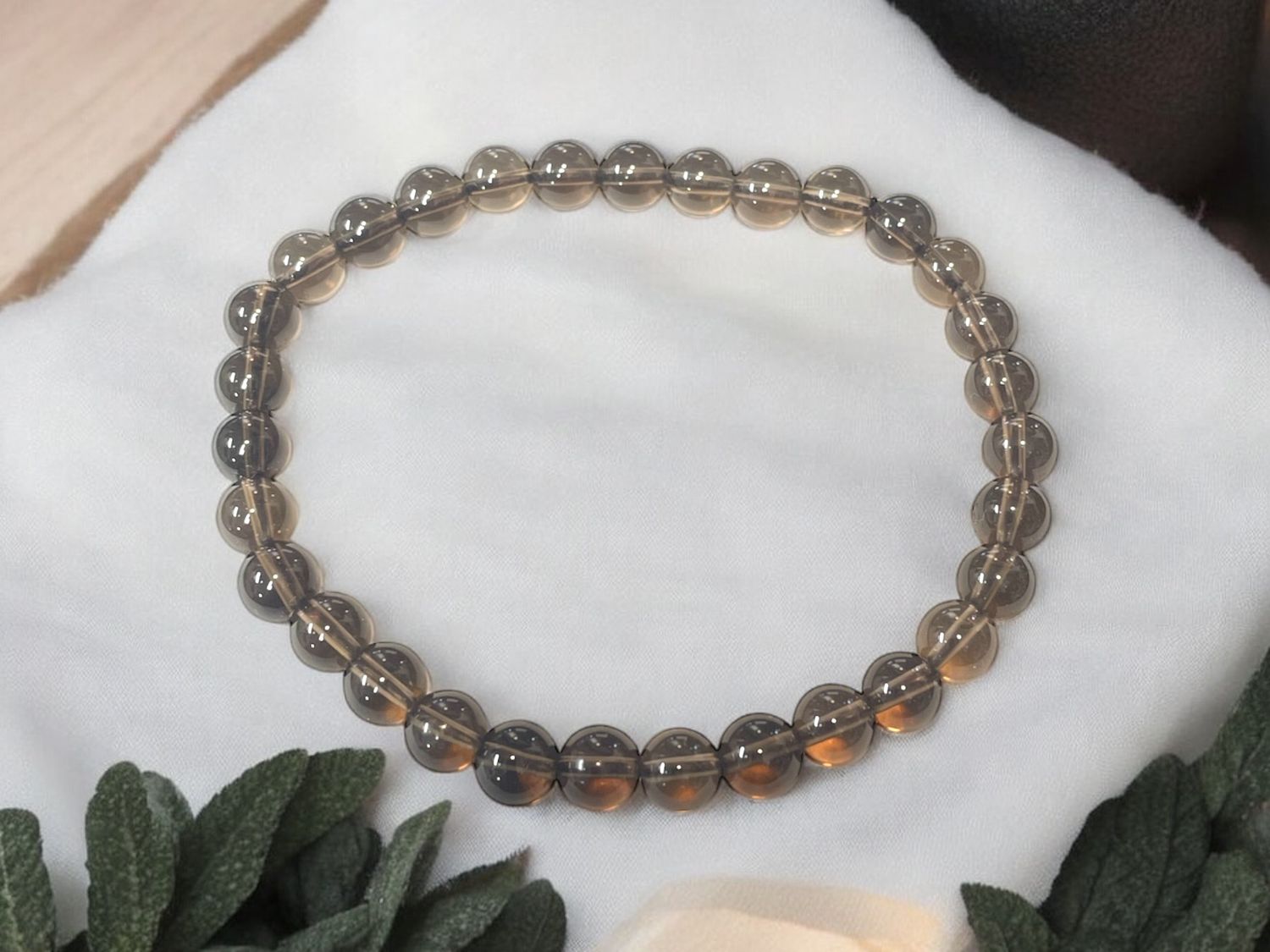 Smoky Quartz Bracelet 6mm