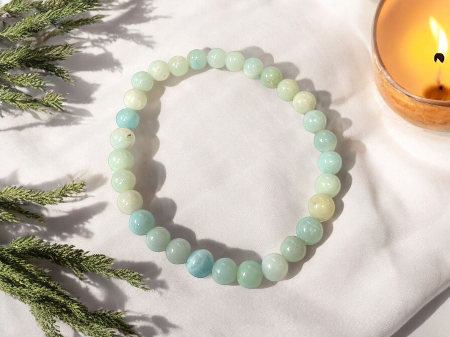 Sky Blue Quartz Bracelet 6mm