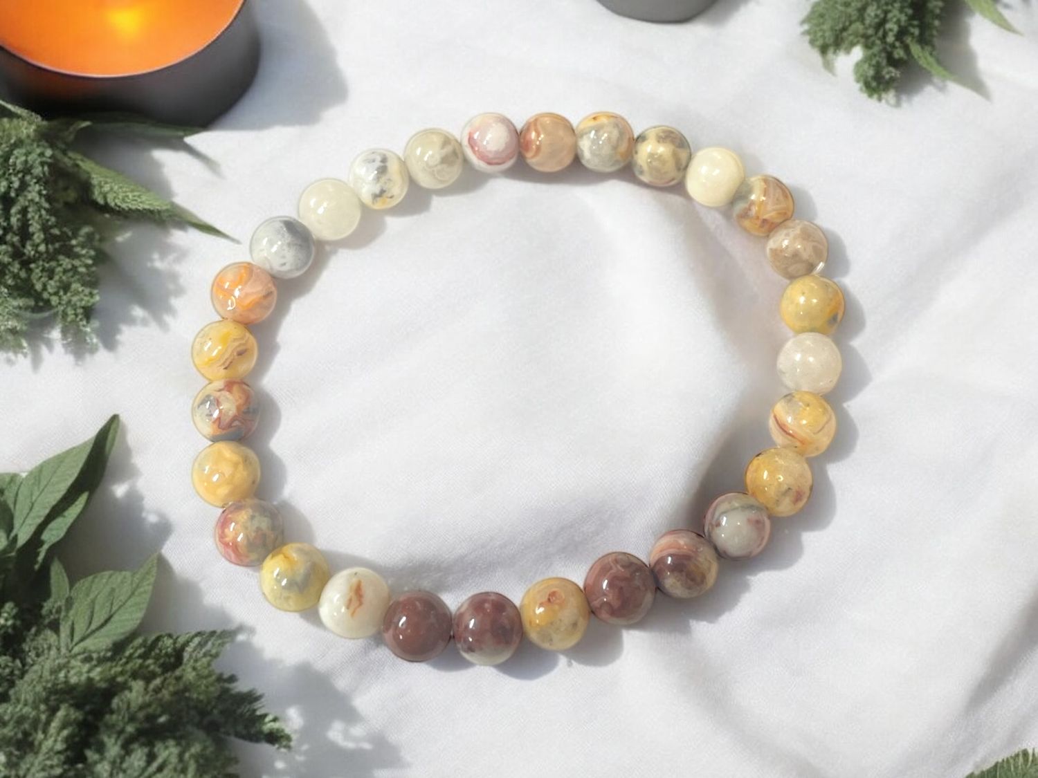 Crazy Lace Agate Bracelet