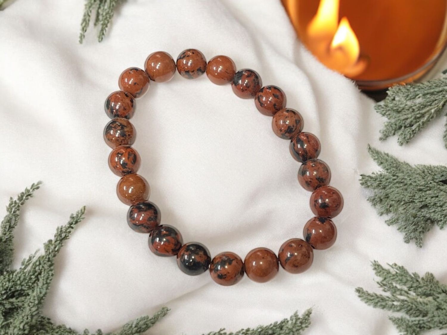 Mahogany Obsidian Bracelet 8-10 mm