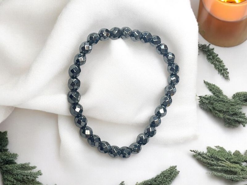 Hematite Bracelet 4 mm