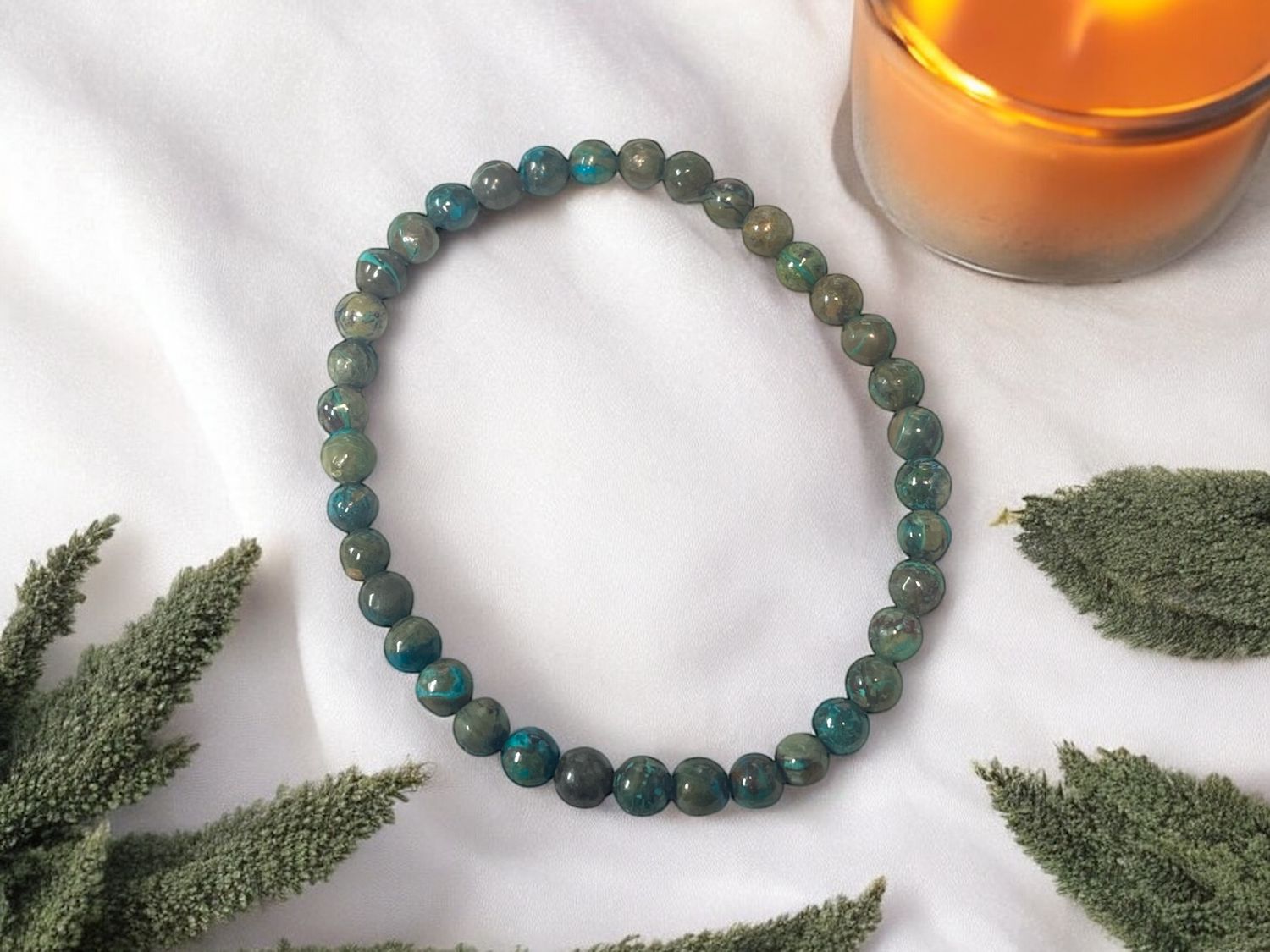 Chrysocolla Bracelet 4mm