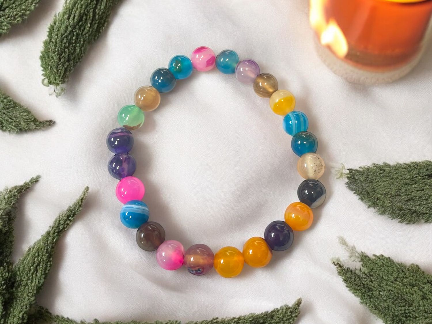 MIxed Stone Bracelet 6 mm