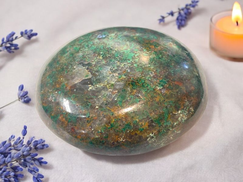 Chrysocolla Palm Stone