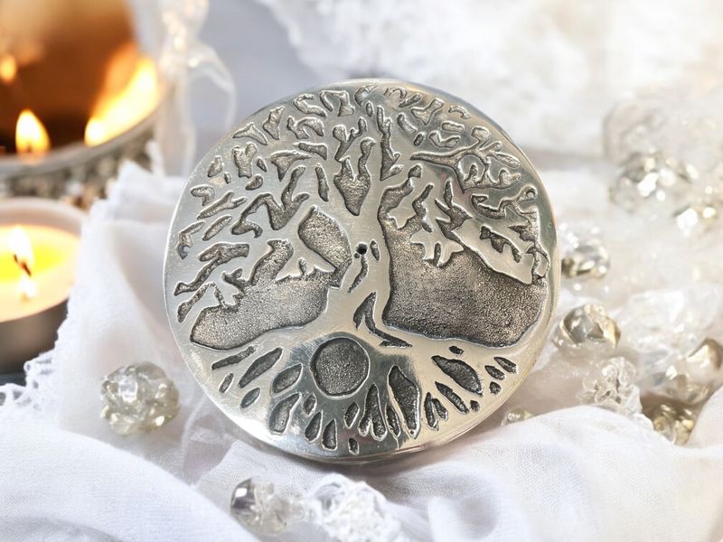 Tree of Life Metal Incense Burner