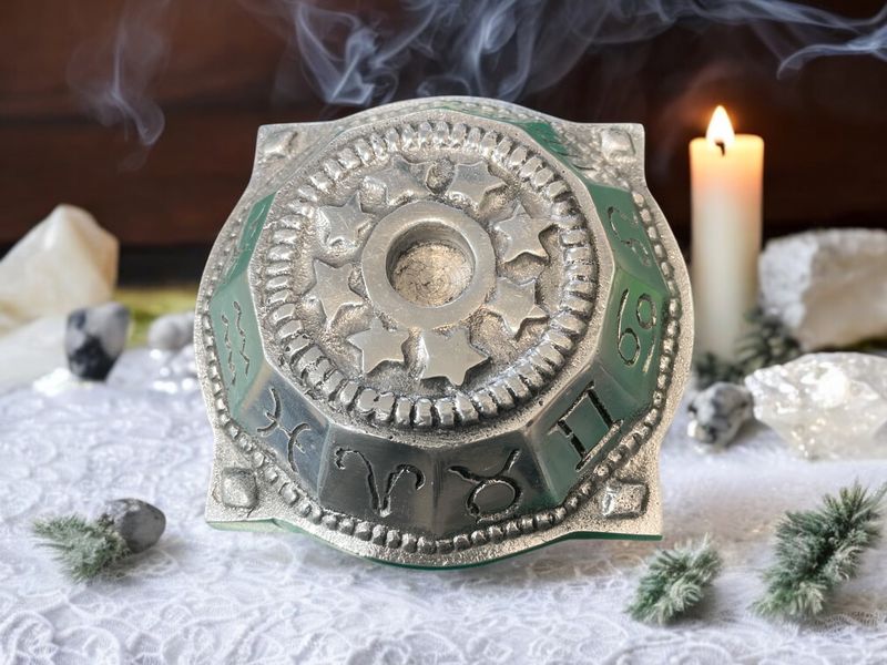 Zodiac Stars Metal Candle Holder