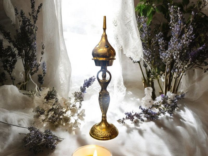 Goddess Brass Incense/Resin Burner