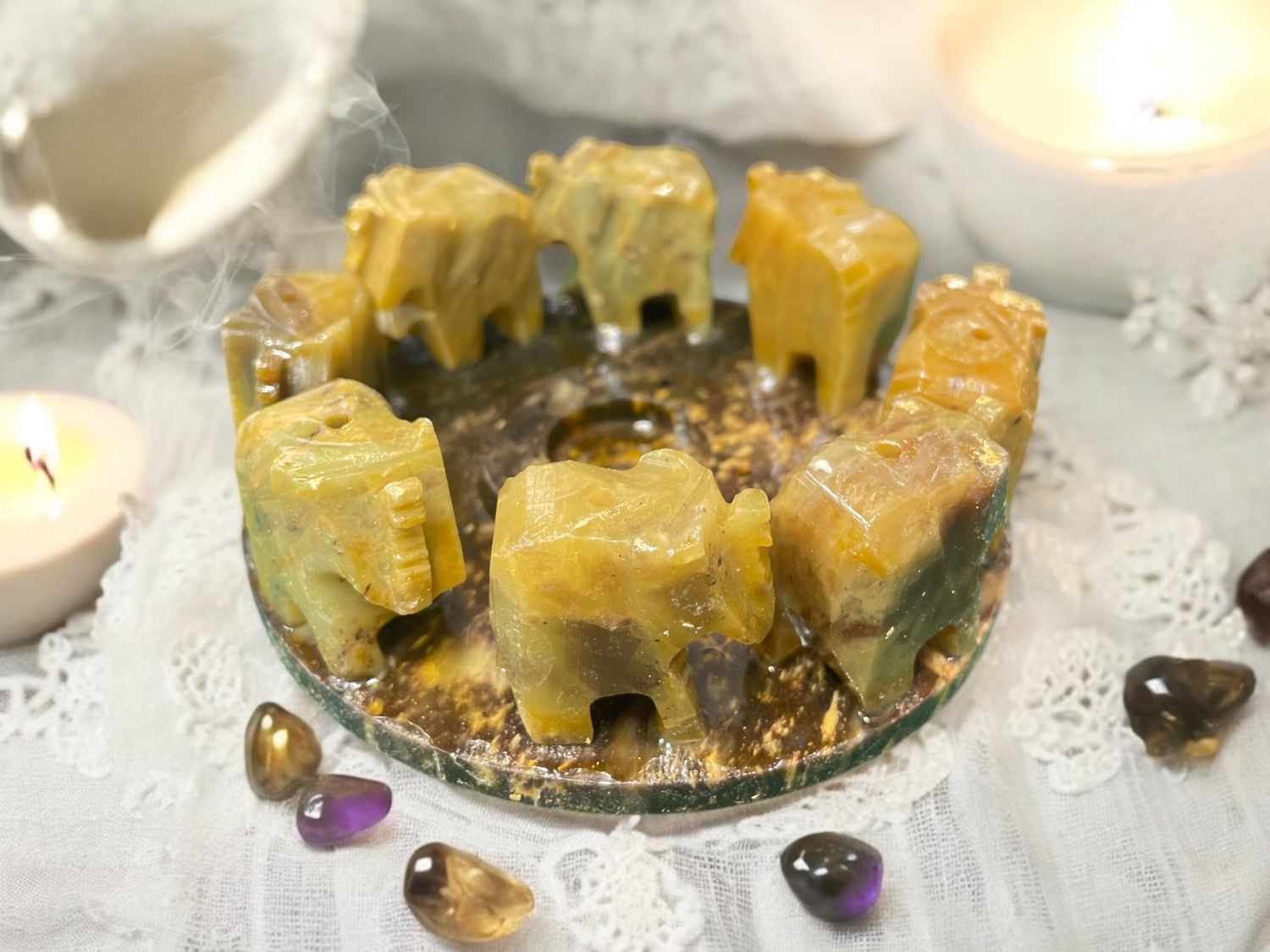 Elephant Ring Soap Stone