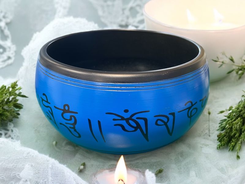 Singing Bowl Blue w/ Striker 6&quot;
