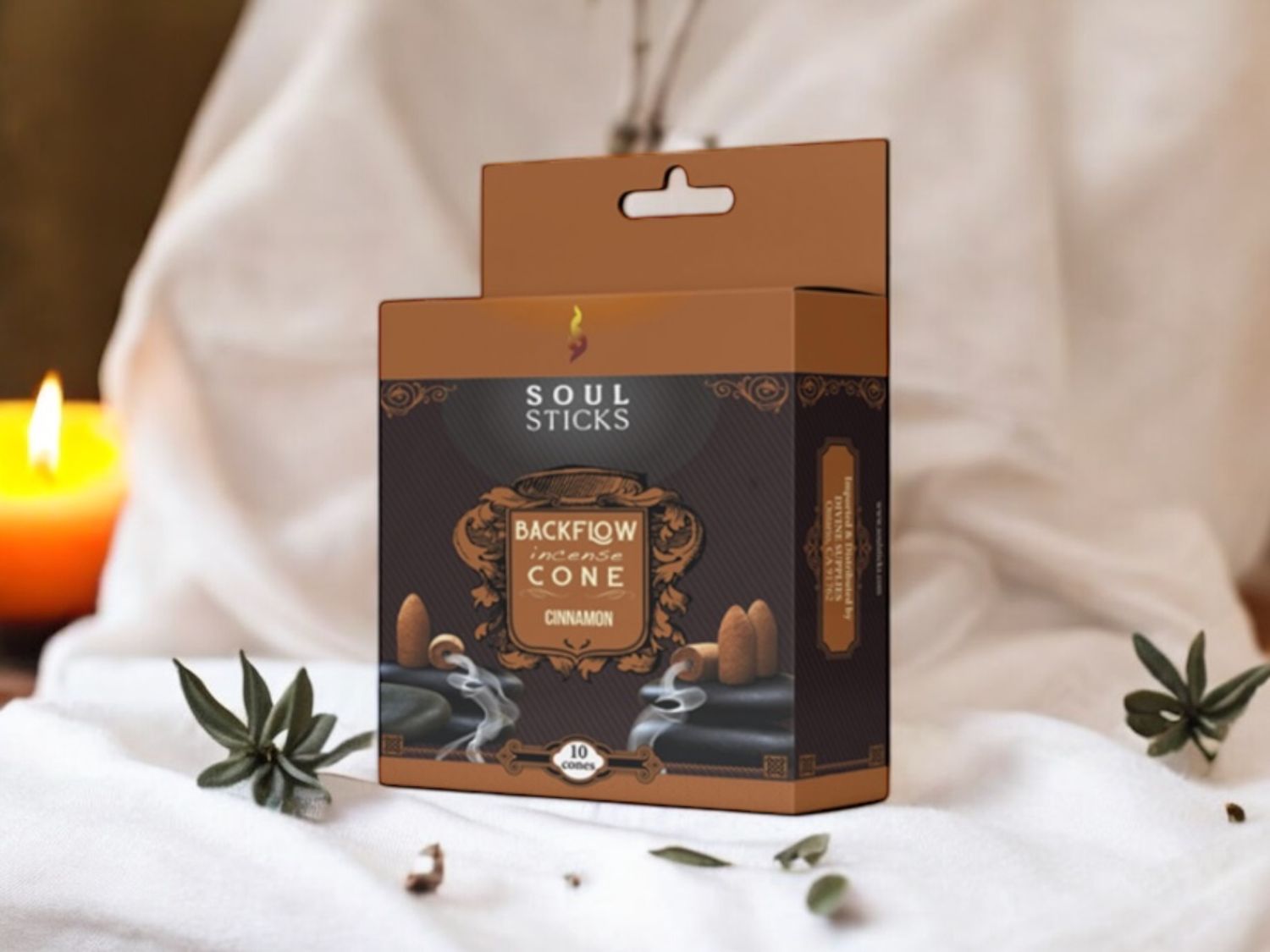 Backflow Incense Cones Cinnamon