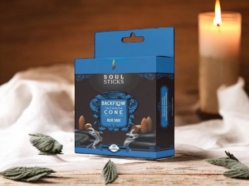 Backflow Incense Cones Blue Sage