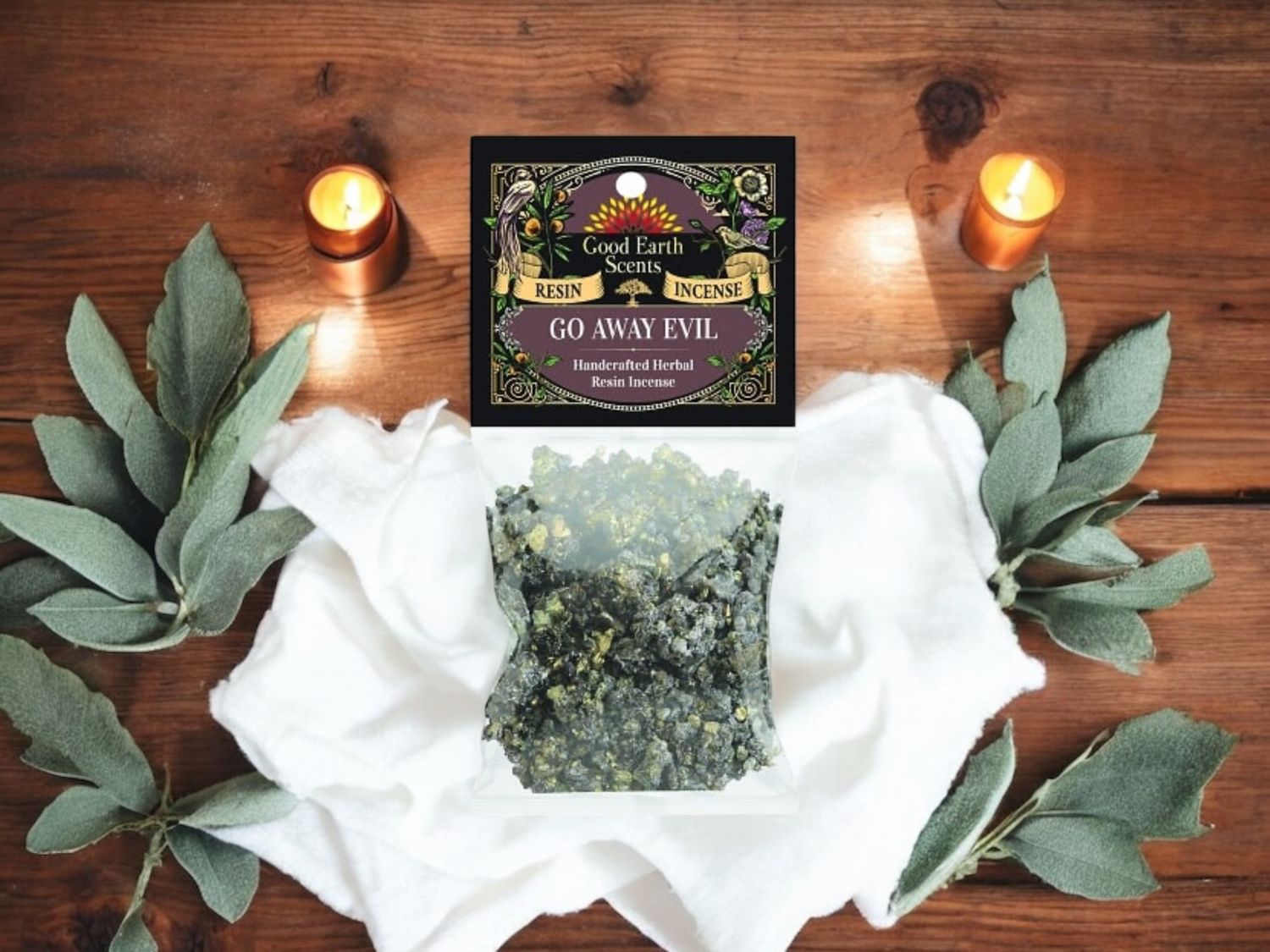 Go Away Evil Natural Resin Incense