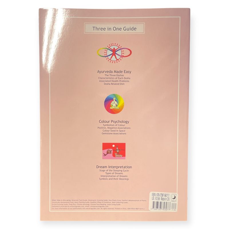 Ayurveda Made Easy, Colour Psychology, Dream Interpretation Laminated Guide