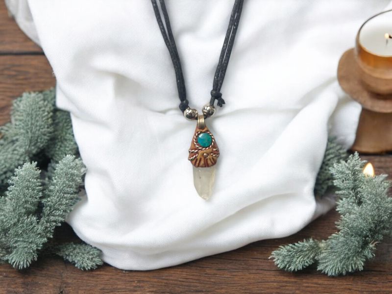 Quartz  Pendant Necklace