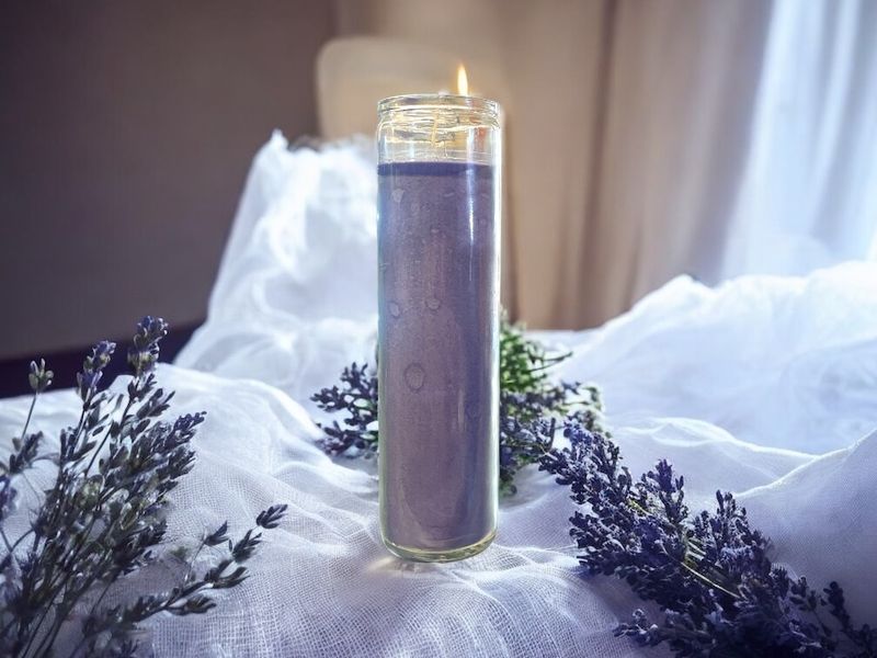 Purple 7 Day Candle