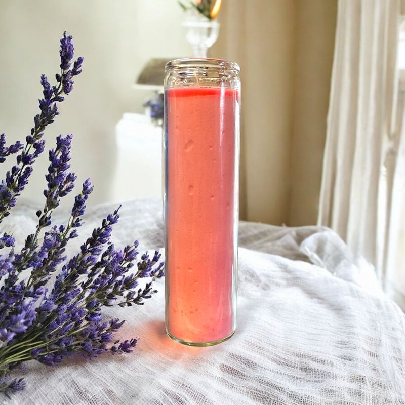 Pink 7 Day Candle