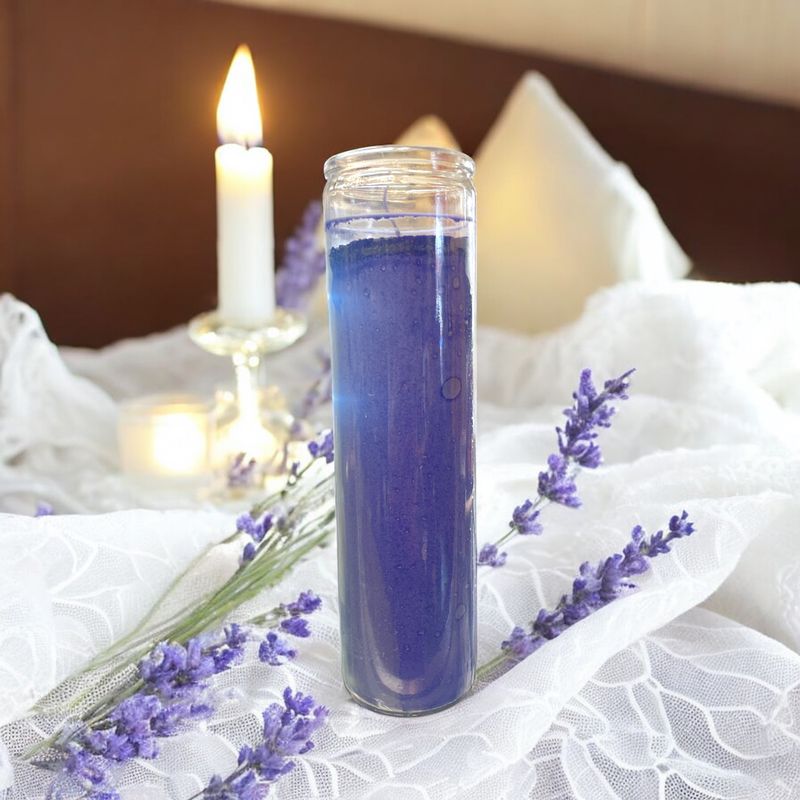 Dark Purple 7 Day Candle