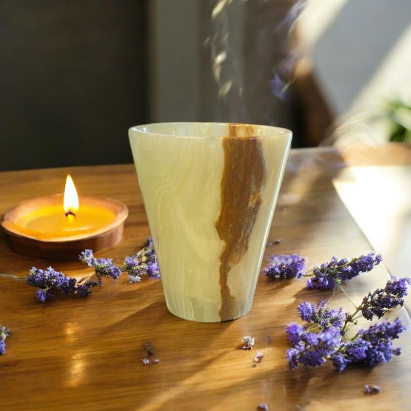 Green Onyx Shot Glass 2&quot;