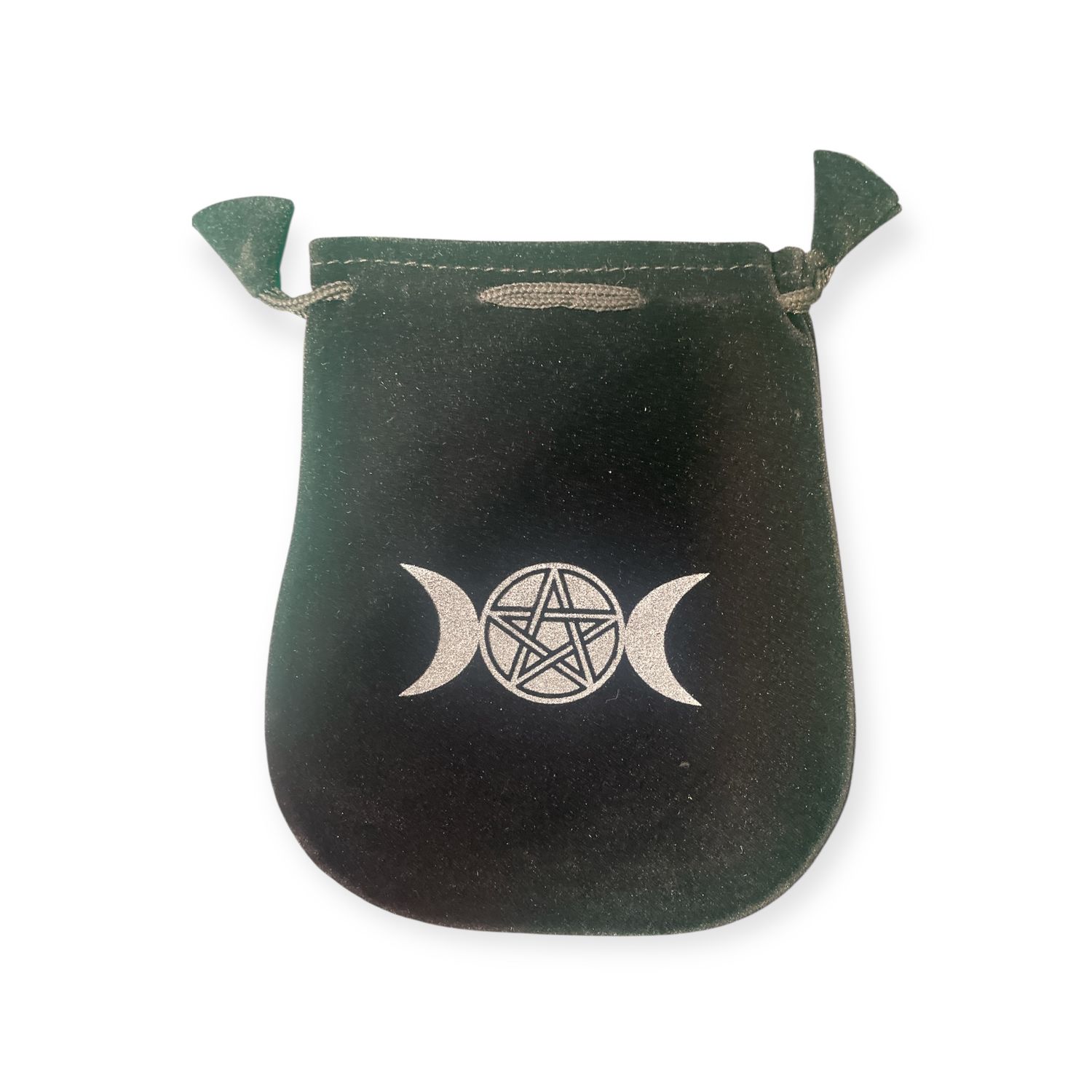 Triple Moon Pentagram Velvet Bag