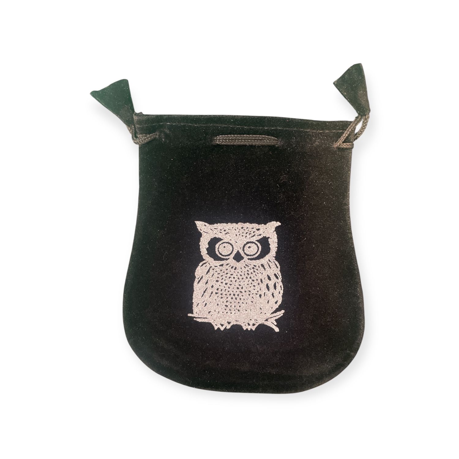 Owl Velvet Bag w/Drawstring