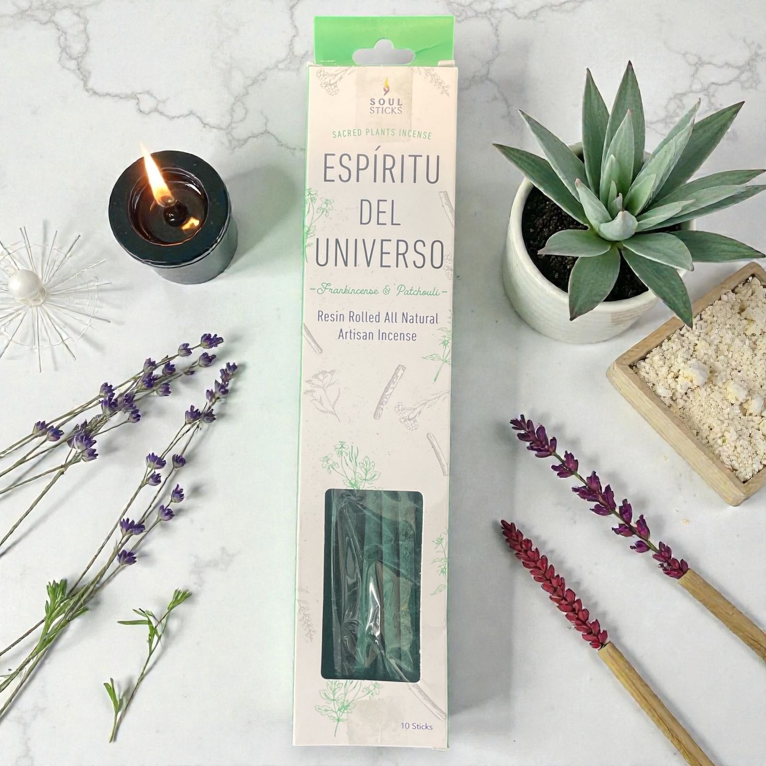 Frankincense &amp; Patchouli Resin Rolled Incense Sticks