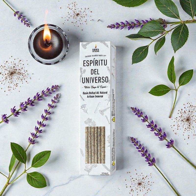 White Sage &amp; Copal Resin Rolled Incense Sticks