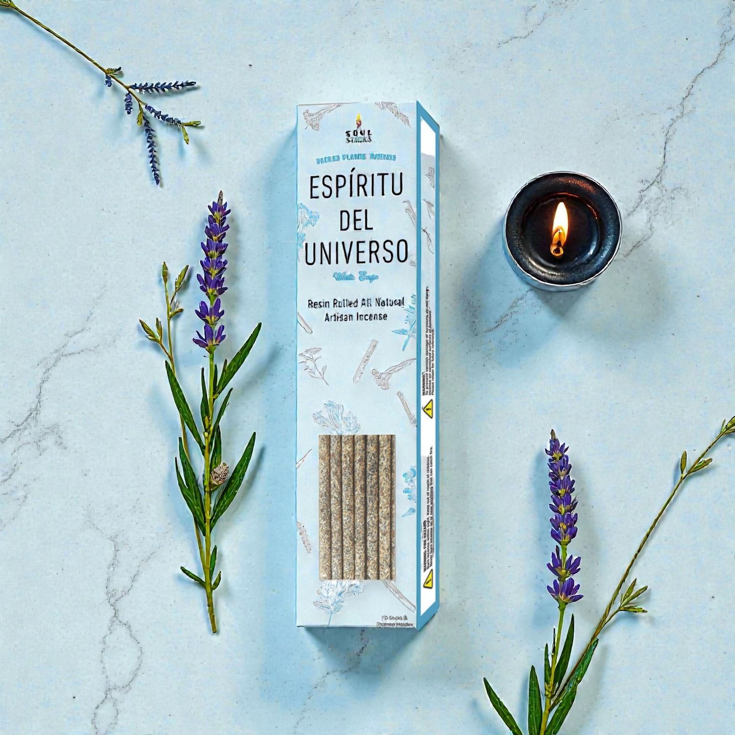 White Sage Resin Rolled Incense Sticks