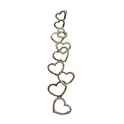 Pen 18kt w/g .50ct rd dia