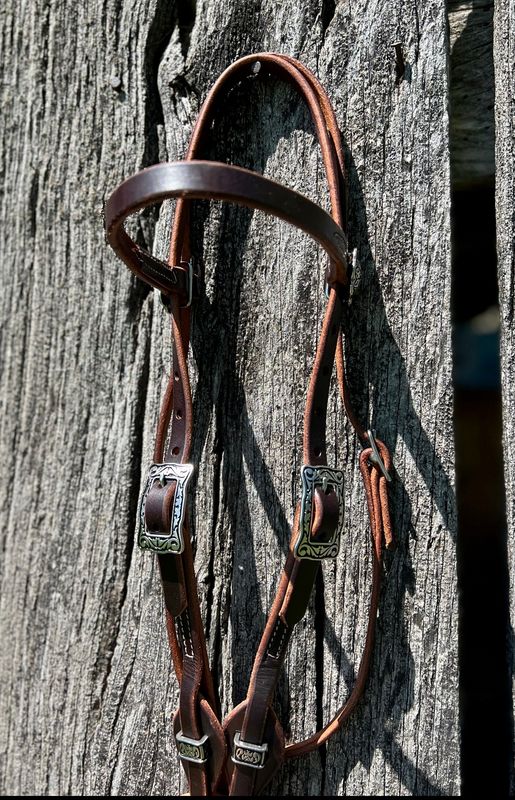 Quick Change Dark Chocolate Browband Headstall