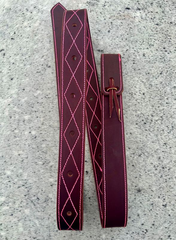 Diamond Stitched Latigo