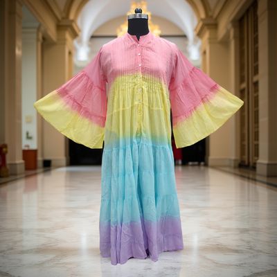 Cotton Jalabiya Dress Halisa Tie Dye 01