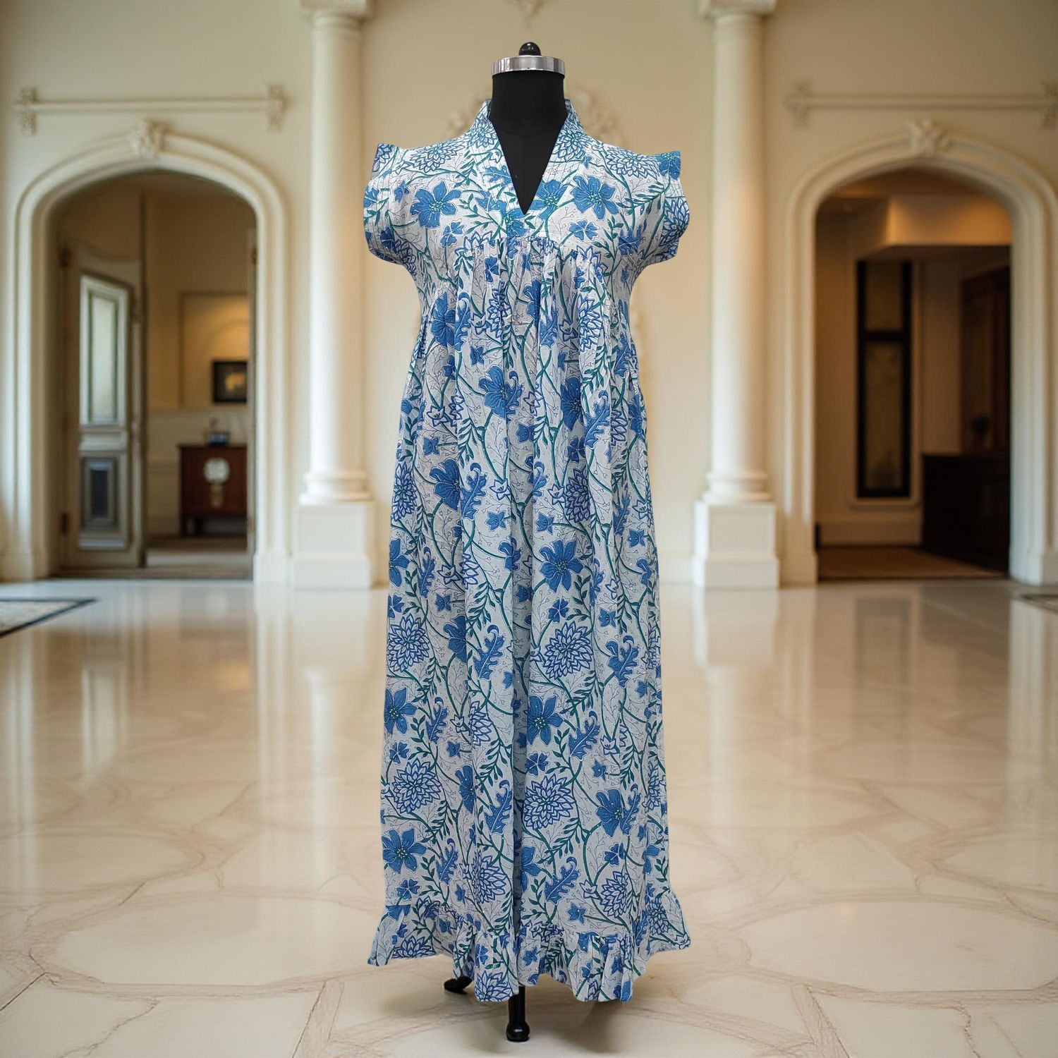 Cotton Jalabiya Dress Amani Crystal 01