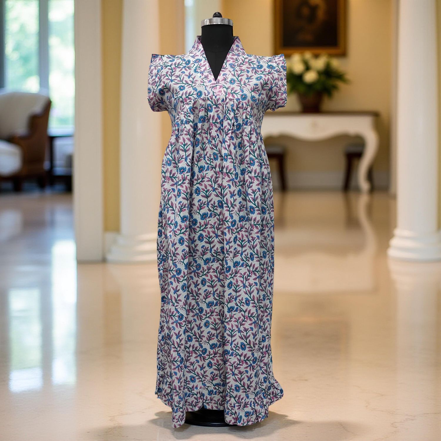 Cotton Jalabiya Dress Amani Crystal 08