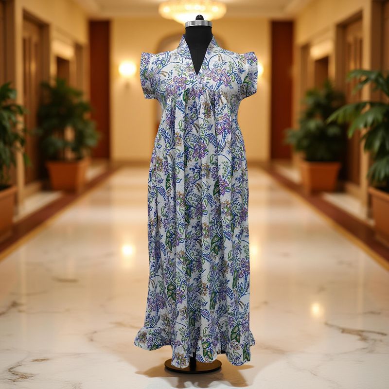 Cotton Jalabiya Dress Amani Crystal 04