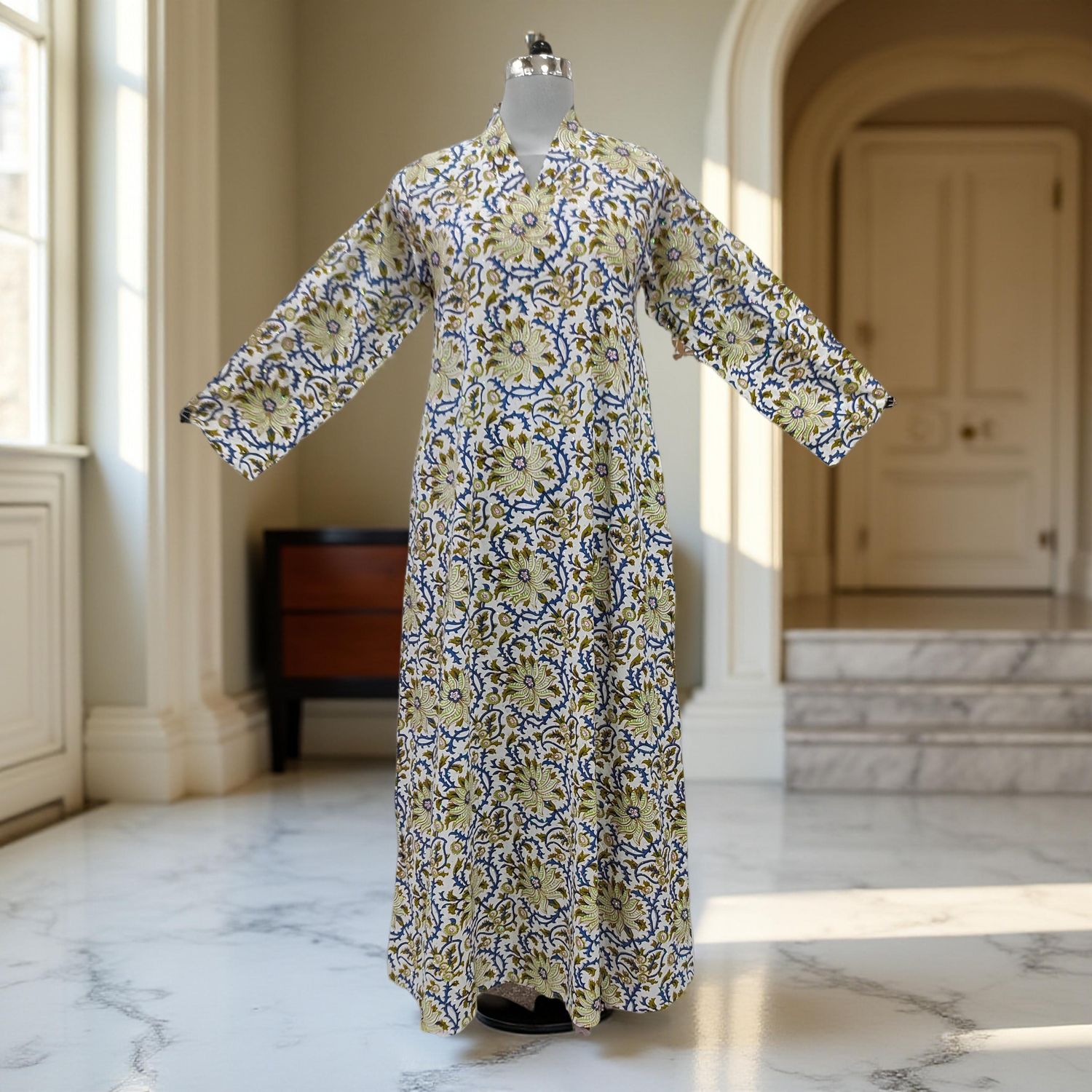 Cotton Jalabiya Dress Teena Crystal 02