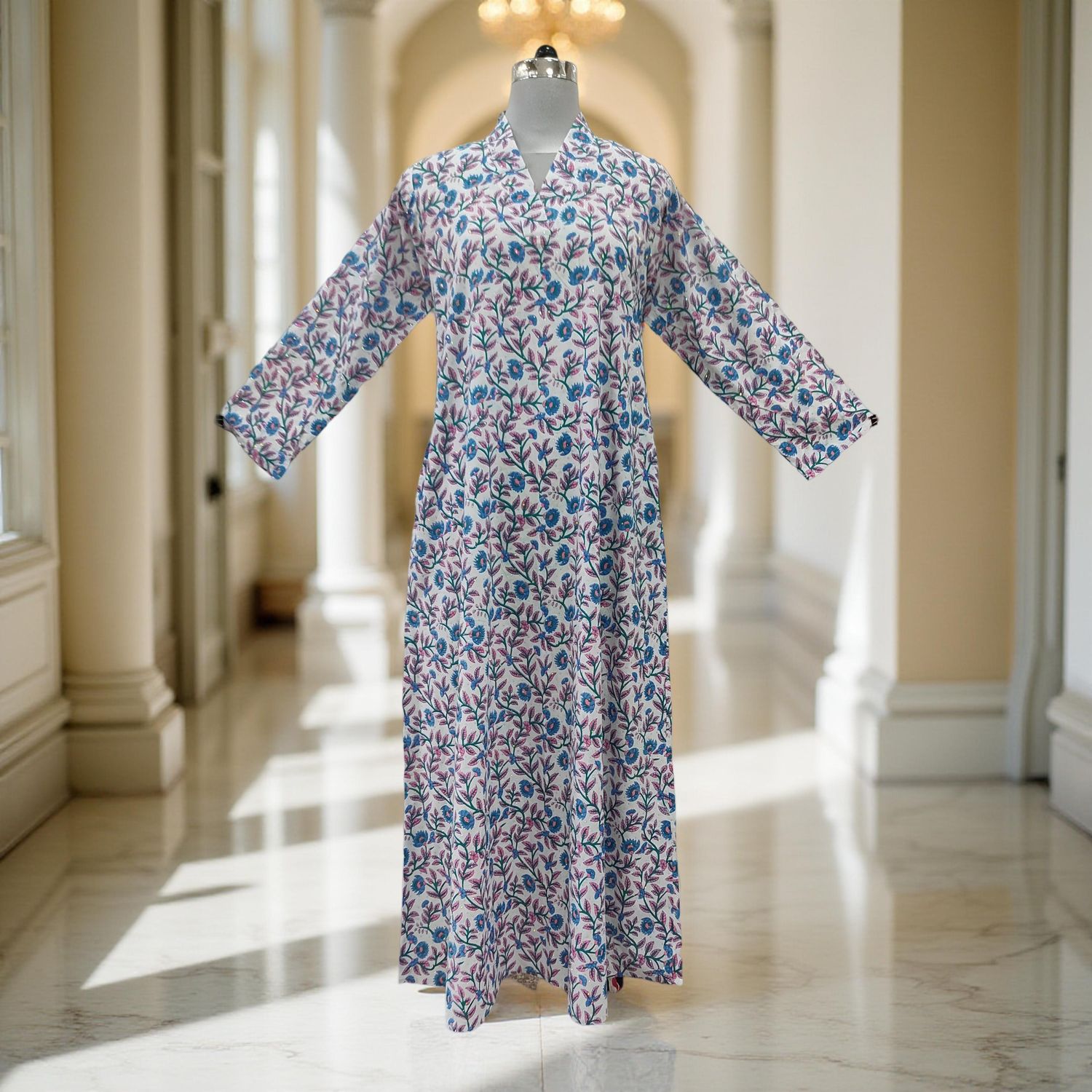 Cotton Jalabiya Dress Teena Crystal 09