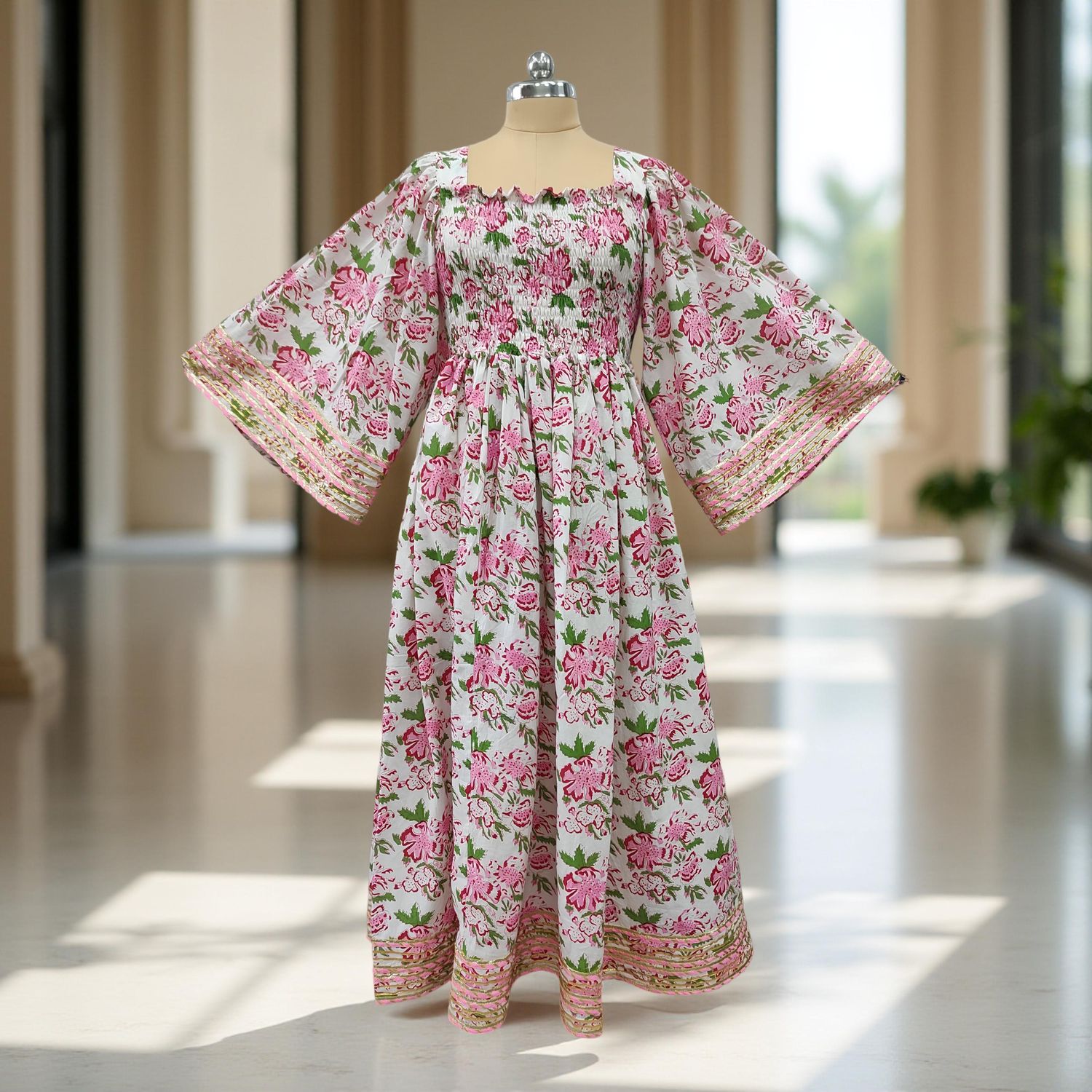 Cotton Jalabiya Double Closh Dress Elzina 03
