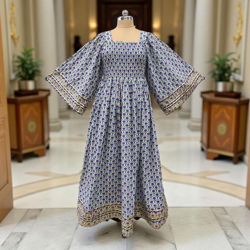 Cotton Jalabiya Double Closh Dress Elzina 01