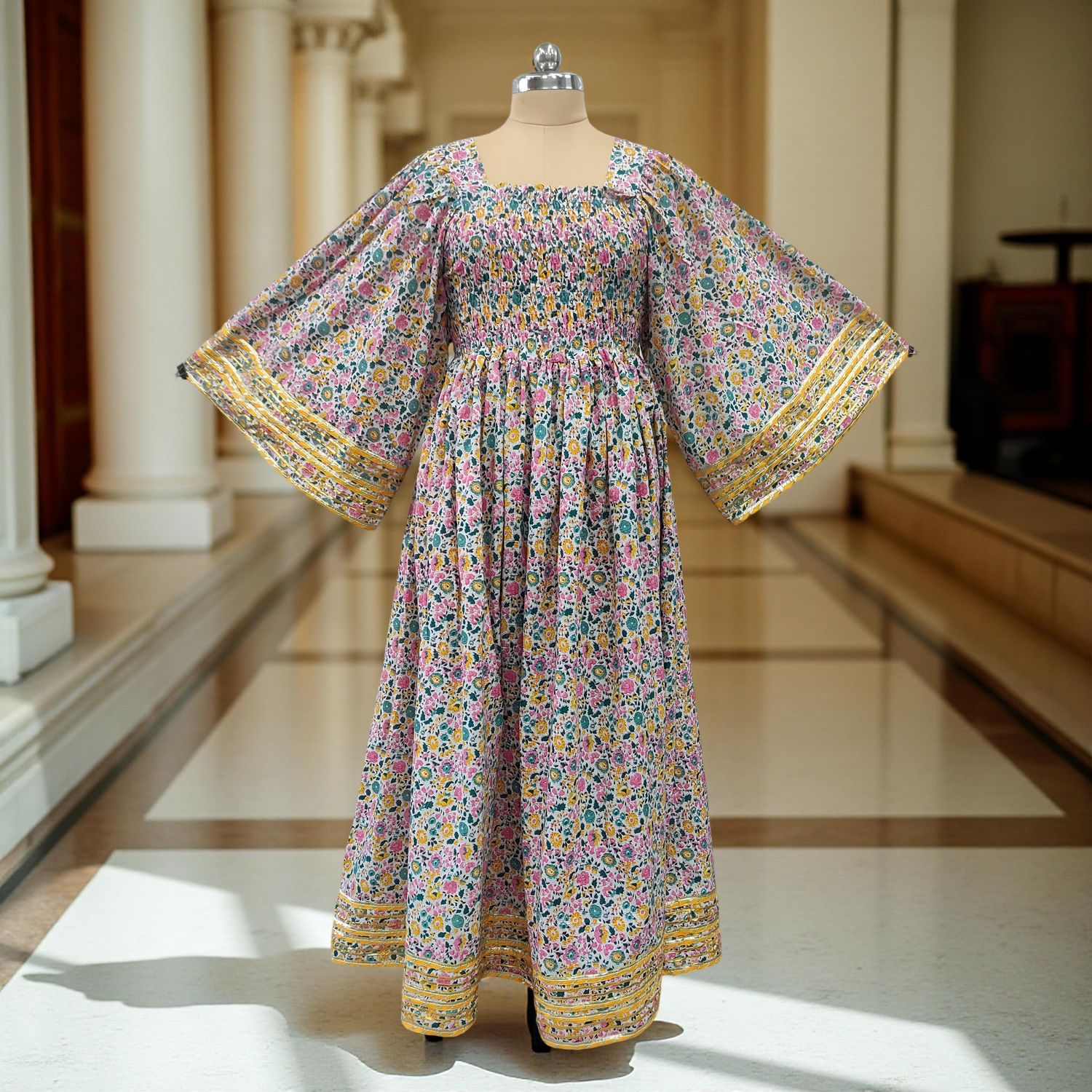Cotton Jalabiya Double Closh Dress Elzina 08